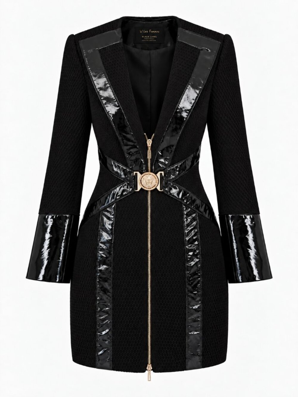 Brand-new luxury dress by Babylon, made in Italy, with a W Les Femmes Black Labe